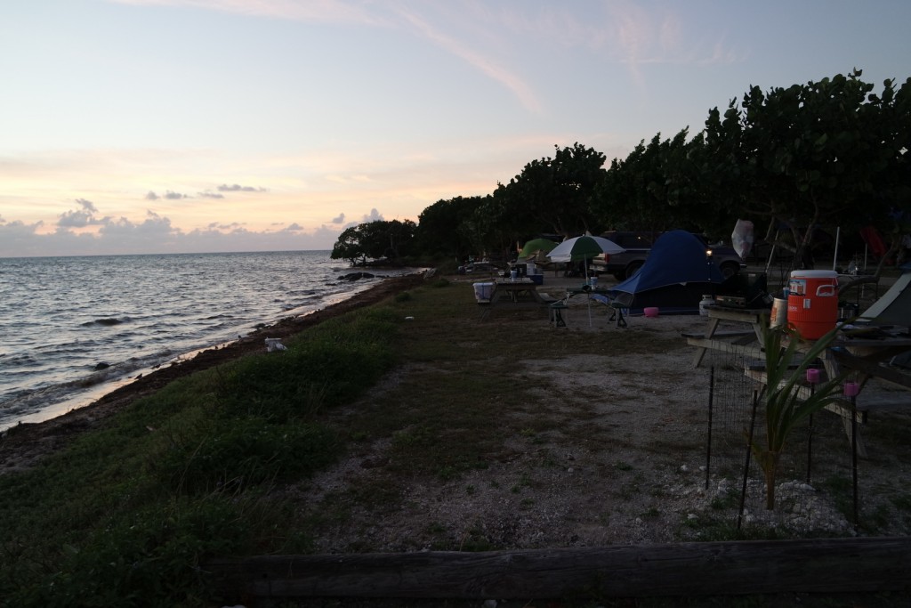 Campingplatz direkt am Meer in den Florida Keys