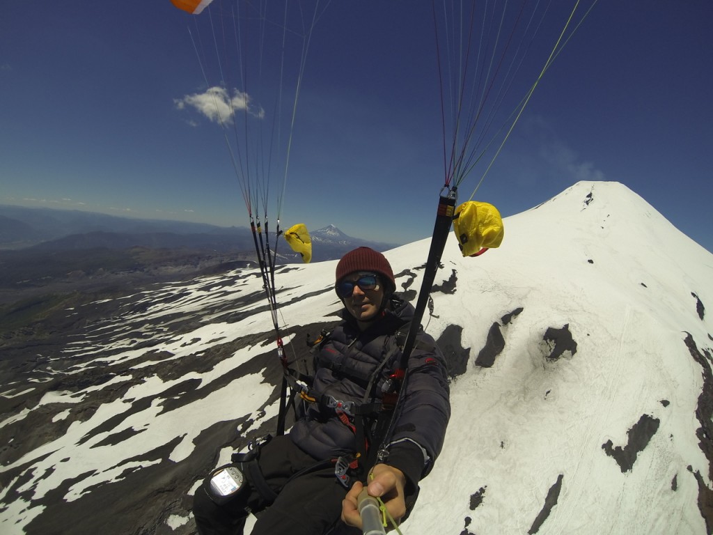 Paragliding vom Vulkan Villarrica in Pucon