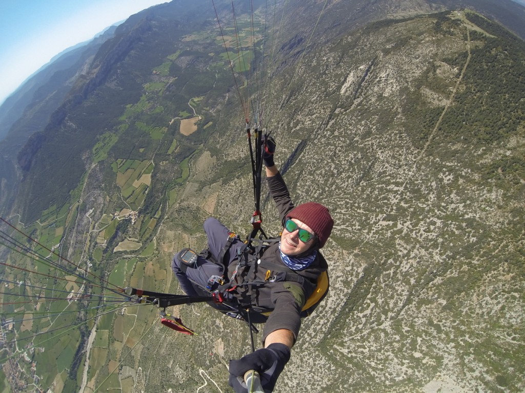 gleitschirm selfie über organya