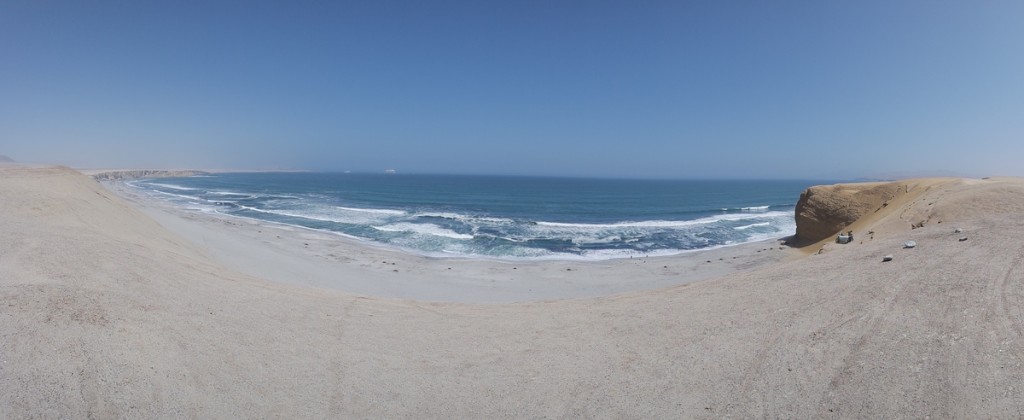 panorama des gleitschirm fluggebiet paracas natinalpark