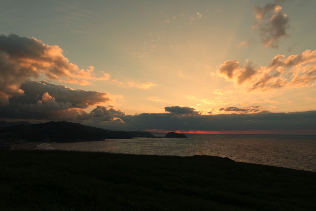 Sonnenuntergang vom Campingplatz gesehen