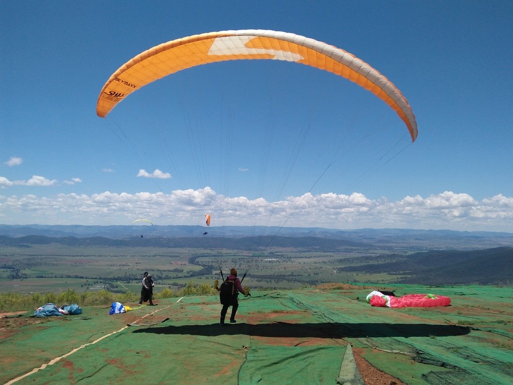 Gleitschirm Start in Manilla